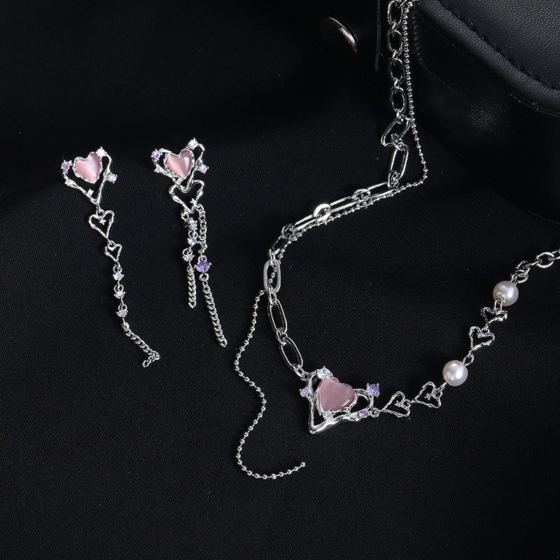 Heart Shape Earring and necklace