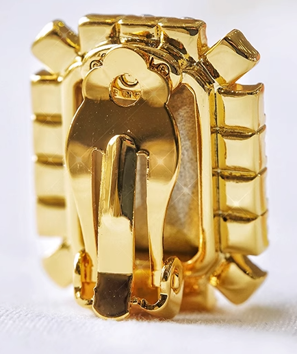 Barbie earring / Barbie movie earring - Dream Back to 1994 French-Style Vintage Earrings Studs Earrings with Cubic Zirconia Diamond Inlaid